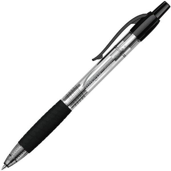 Integral Integra ITA36201 0.7 mm Retractable Gel Pen; Black - 12 Count ITA36201